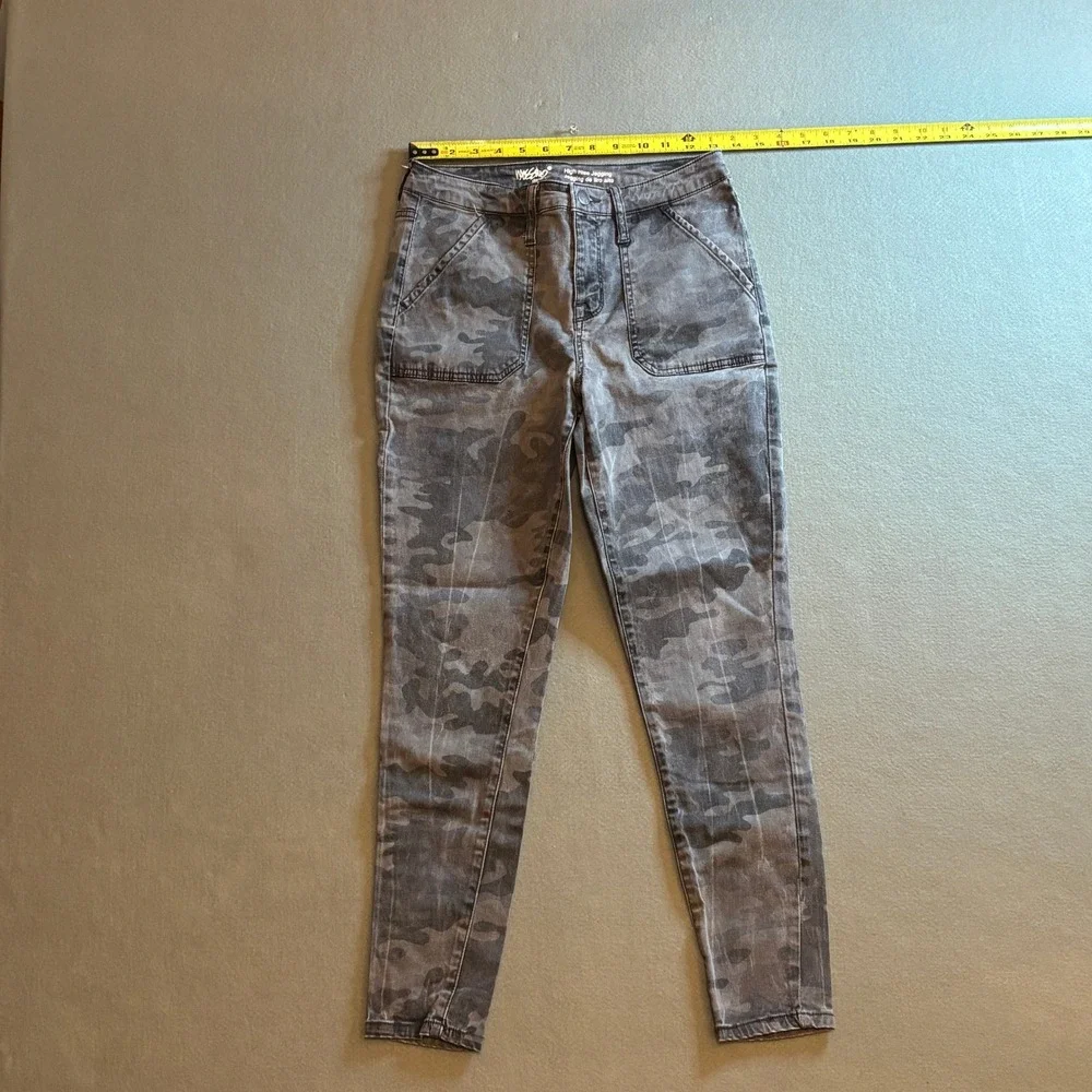 Mossimo High Rise Jegging Urban Camo Gray Black Super Stretch‎ Size 6/28
